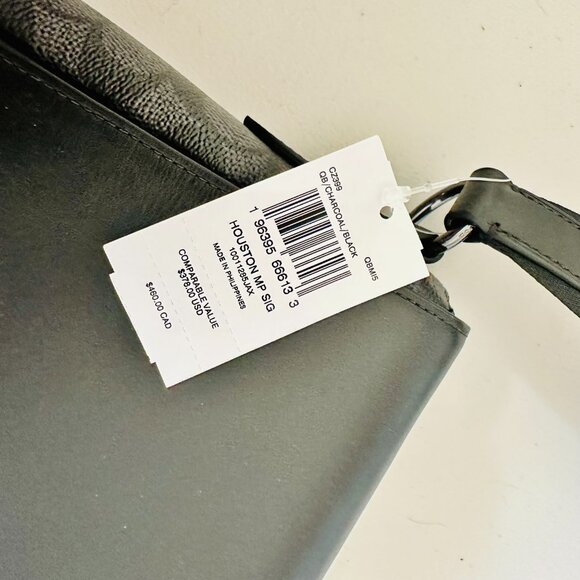 COACH HOUSTON MAP BAG IN SIGNATURE CANVAS CROSSBODY MESSENGER BAG UNISEX - Picture 11 of 11